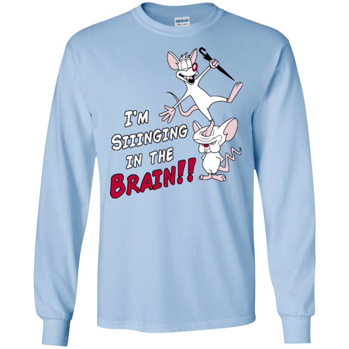 T-Shirts Light Blue / S Singing In The Brain Men's Long Sleeve T-Shirt