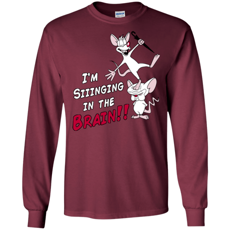 T-Shirts Maroon / S Singing In The Brain Men's Long Sleeve T-Shirt