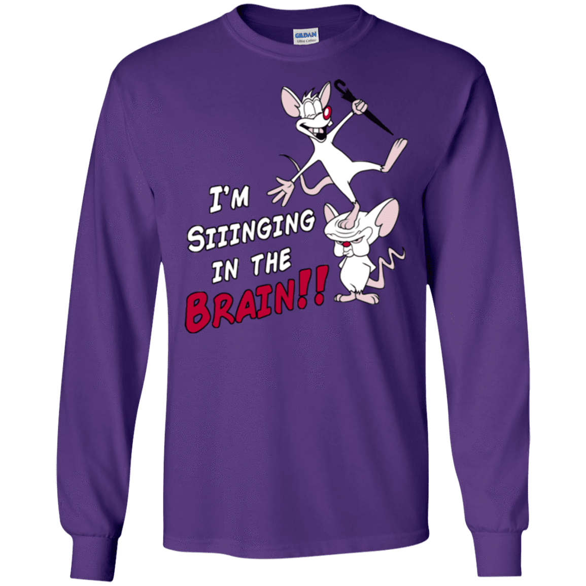 T-Shirts Purple / S Singing In The Brain Men's Long Sleeve T-Shirt