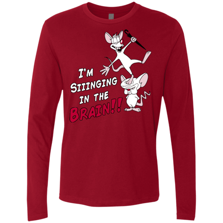 T-Shirts Cardinal / S Singing In The Brain Men's Premium Long Sleeve