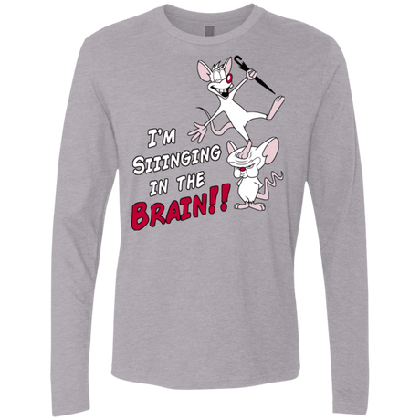 T-Shirts Heather Grey / S Singing In The Brain Men's Premium Long Sleeve
