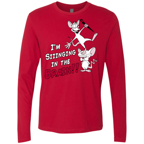 T-Shirts Red / S Singing In The Brain Men's Premium Long Sleeve