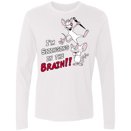T-Shirts White / S Singing In The Brain Men's Premium Long Sleeve