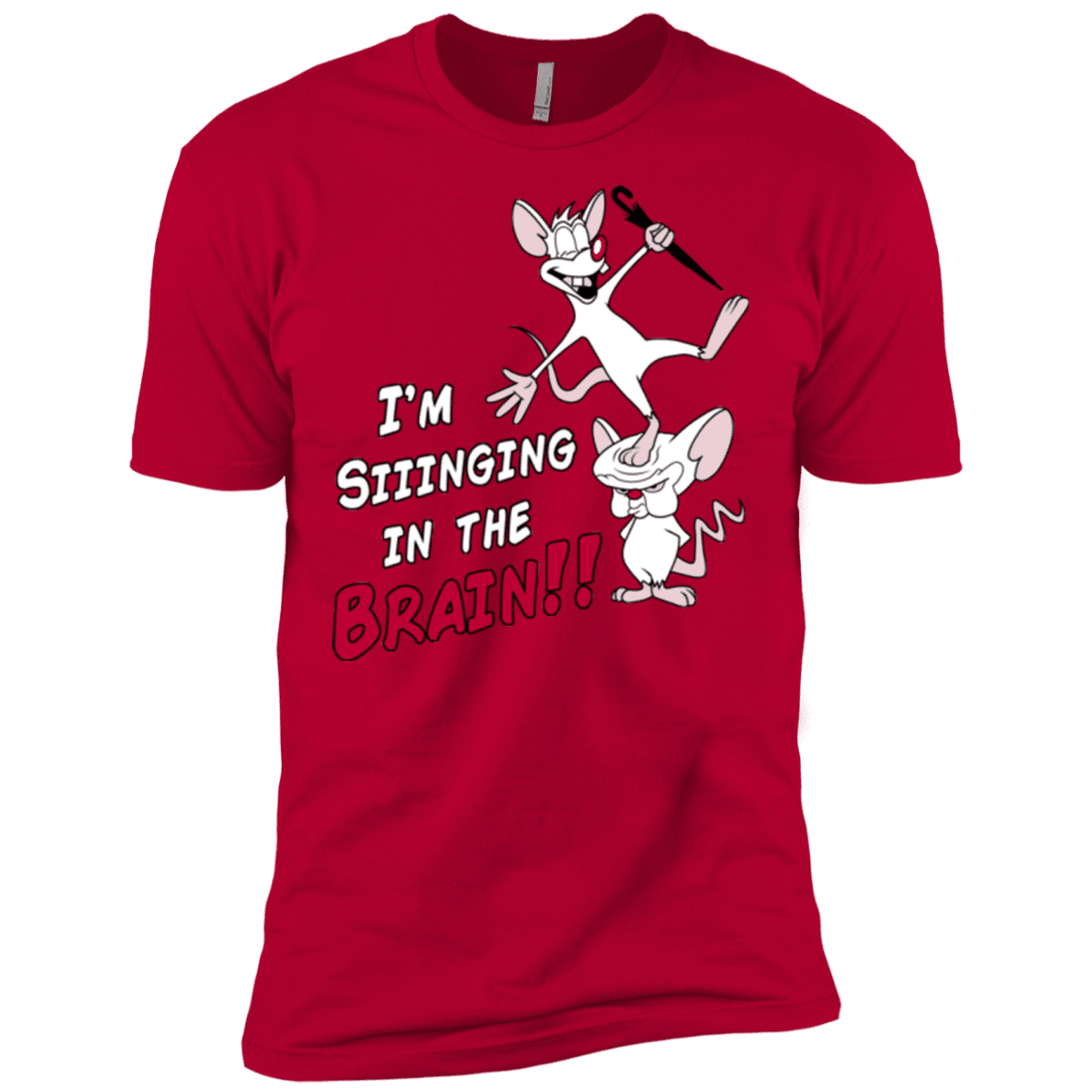 T-Shirts Red / X-Small Singing In The Brain Men's Premium T-Shirt