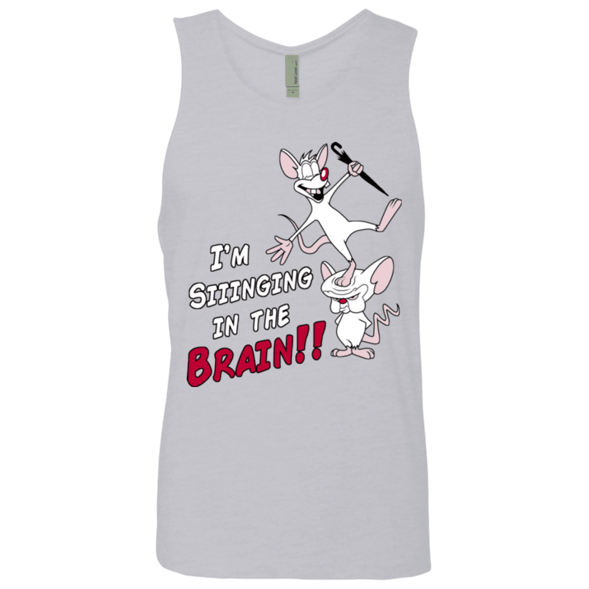 T-Shirts Heather Grey / S Singing In The Brain Men's Premium Tank Top