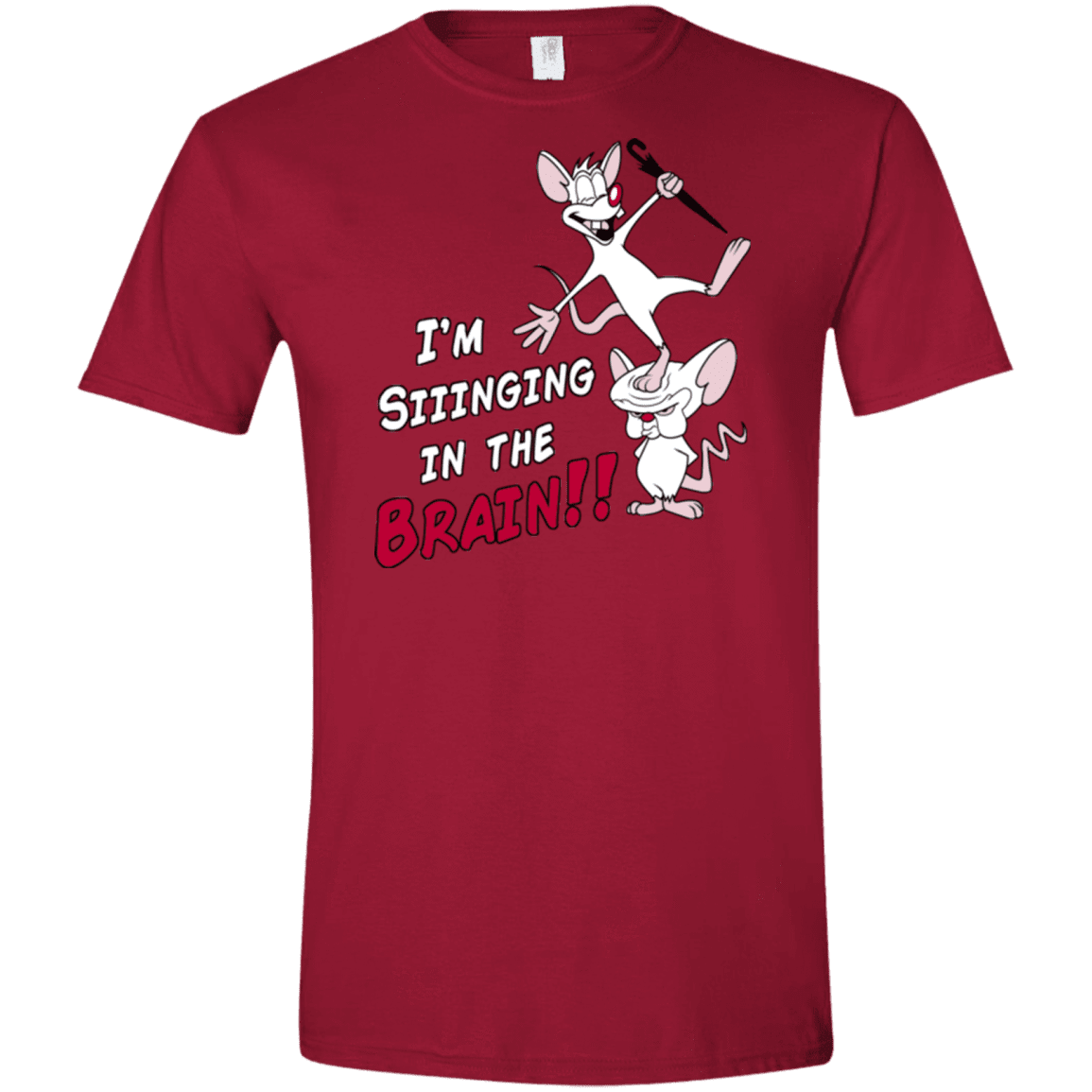 T-Shirts Cardinal Red / S Singing In The Brain Men's Semi-Fitted Softstyle