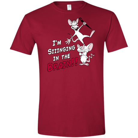 T-Shirts Cardinal Red / S Singing In The Brain Men's Semi-Fitted Softstyle