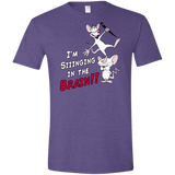 T-Shirts Heather Purple / S Singing In The Brain Men's Semi-Fitted Softstyle
