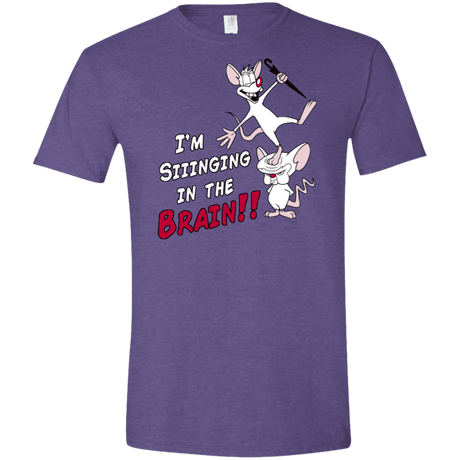 T-Shirts Heather Purple / S Singing In The Brain Men's Semi-Fitted Softstyle