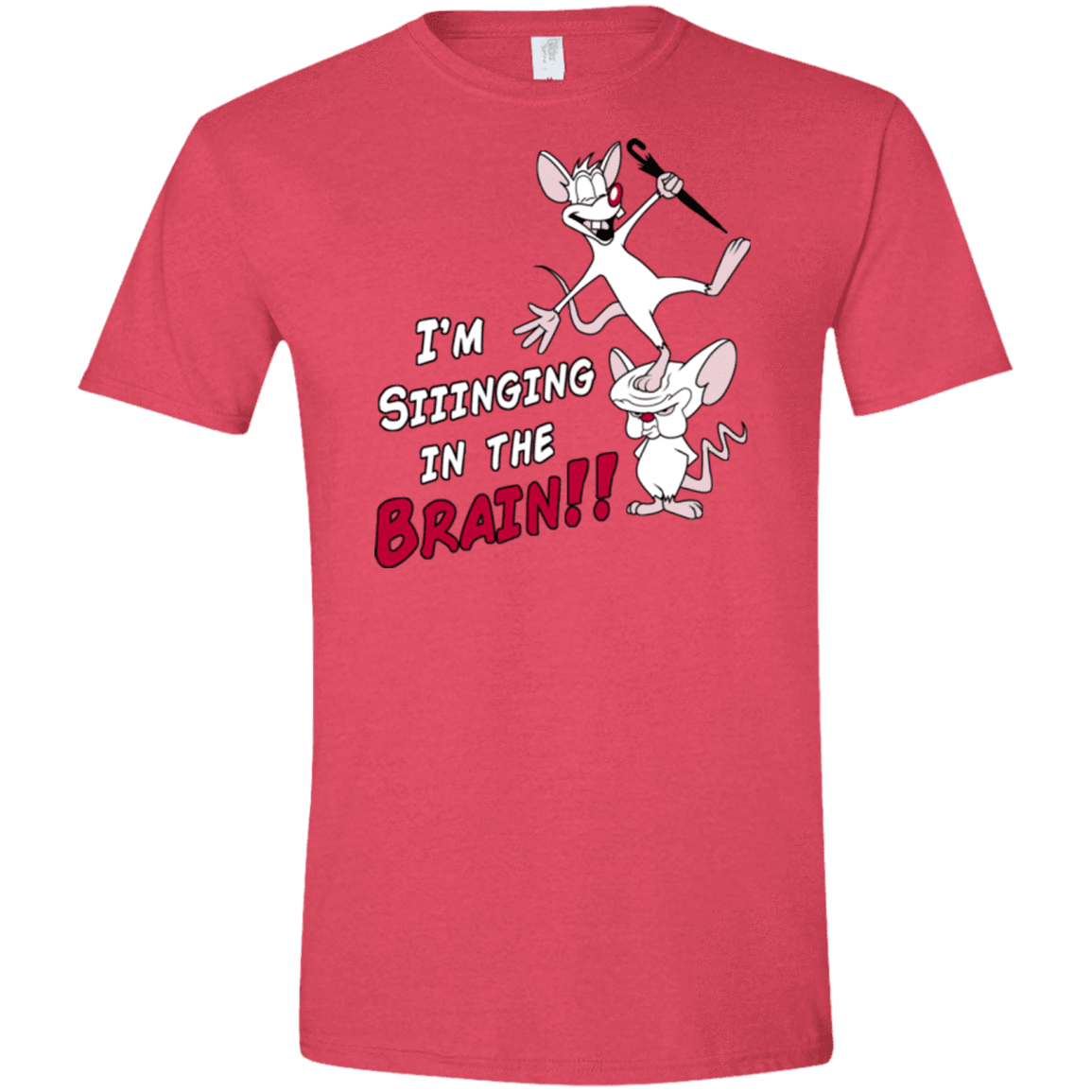 T-Shirts Heather Red / S Singing In The Brain Men's Semi-Fitted Softstyle