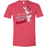 T-Shirts Heather Red / S Singing In The Brain Men's Semi-Fitted Softstyle