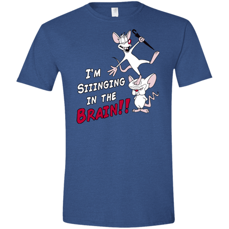 T-Shirts Heather Royal / X-Small Singing In The Brain Men's Semi-Fitted Softstyle