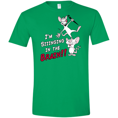 T-Shirts Irish Green / S Singing In The Brain Men's Semi-Fitted Softstyle