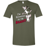 T-Shirts Military Green / S Singing In The Brain Men's Semi-Fitted Softstyle
