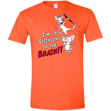 T-Shirts Orange / S Singing In The Brain Men's Semi-Fitted Softstyle