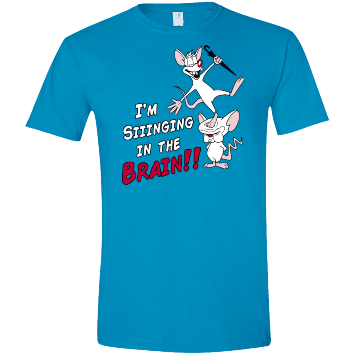 T-Shirts Sapphire / S Singing In The Brain Men's Semi-Fitted Softstyle