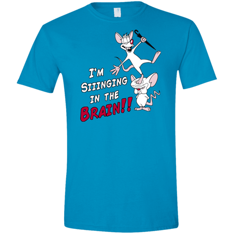 T-Shirts Sapphire / S Singing In The Brain Men's Semi-Fitted Softstyle
