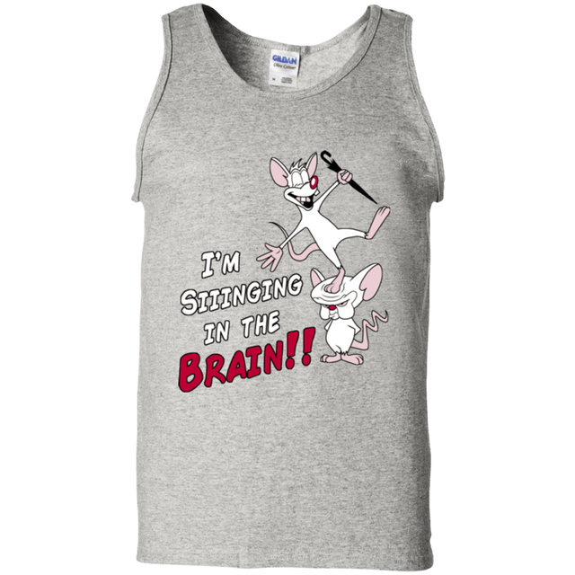 T-Shirts Ash / S Singing In The Brain Men's Tank Top