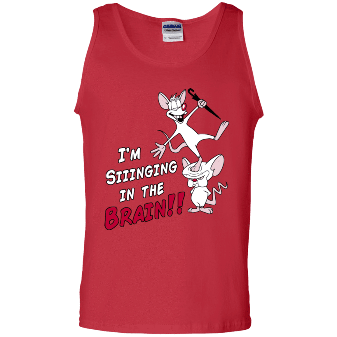 T-Shirts Red / S Singing In The Brain Men's Tank Top