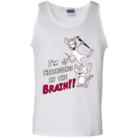 T-Shirts White / S Singing In The Brain Men's Tank Top