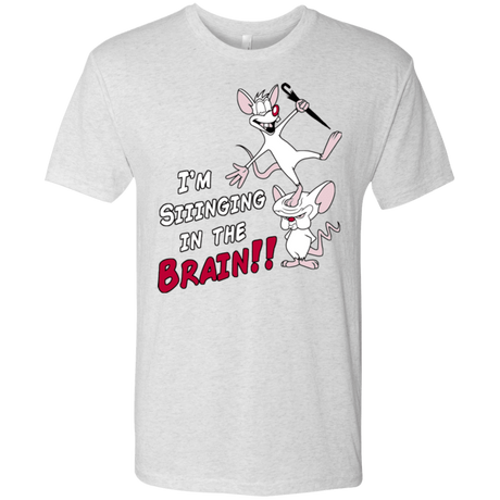 T-Shirts Heather White / S Singing In The Brain Men's Triblend T-Shirt