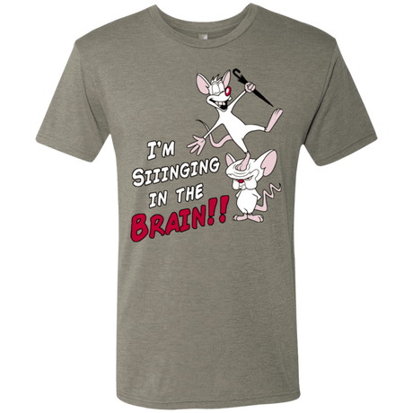 T-Shirts Venetian Grey / S Singing In The Brain Men's Triblend T-Shirt