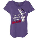 T-Shirts Purple Rush / X-Small Singing In The Brain Triblend Dolman Sleeve