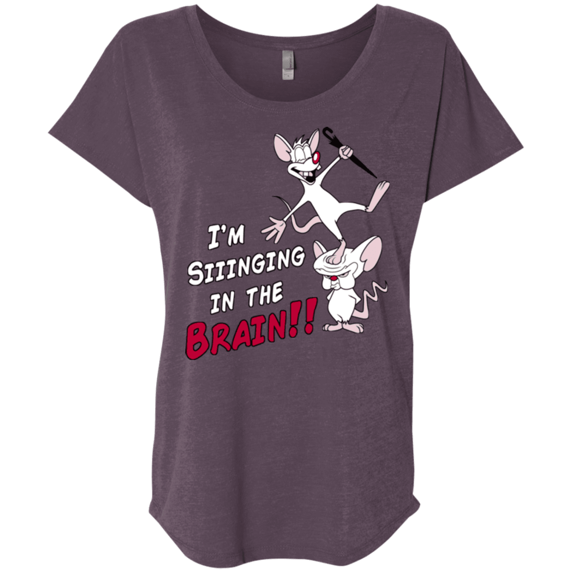 T-Shirts Vintage Purple / X-Small Singing In The Brain Triblend Dolman Sleeve