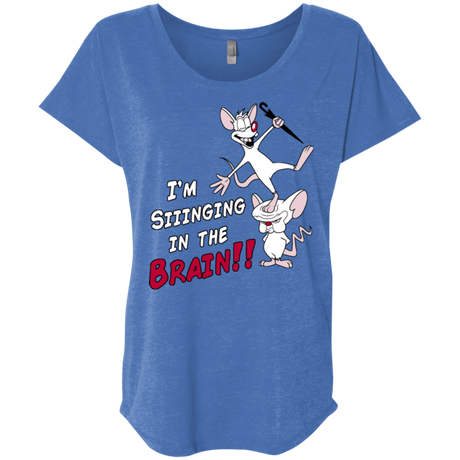 T-Shirts Vintage Royal / X-Small Singing In The Brain Triblend Dolman Sleeve