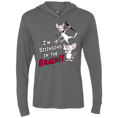 T-Shirts Premium Heather / X-Small Singing In The Brain Triblend Long Sleeve Hoodie Tee