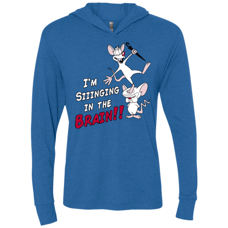 T-Shirts Vintage Royal / X-Small Singing In The Brain Triblend Long Sleeve Hoodie Tee