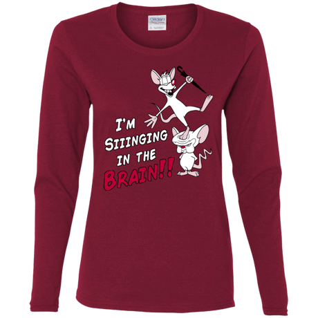 T-Shirts Cardinal / S Singing In The Brain Women's Long Sleeve T-Shirt