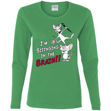 T-Shirts Irish Green / S Singing In The Brain Women's Long Sleeve T-Shirt