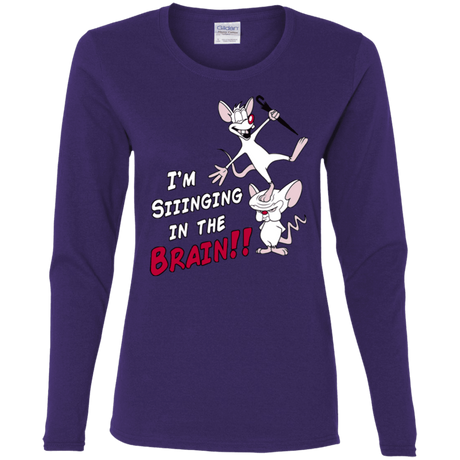 T-Shirts Purple / S Singing In The Brain Women's Long Sleeve T-Shirt