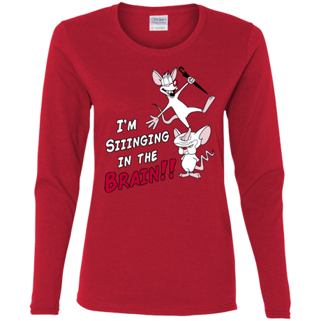 T-Shirts Red / S Singing In The Brain Women's Long Sleeve T-Shirt