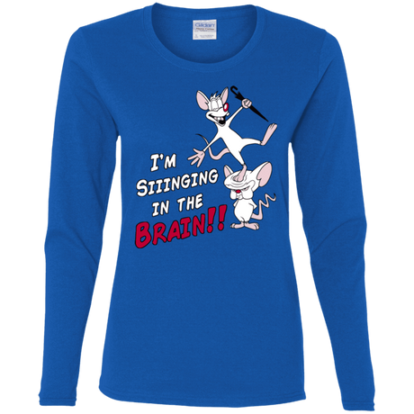 T-Shirts Royal / S Singing In The Brain Women's Long Sleeve T-Shirt