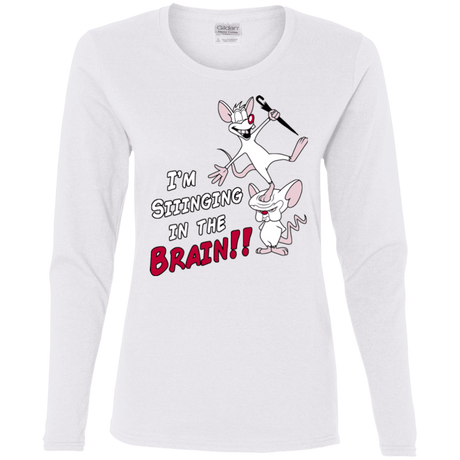 T-Shirts White / S Singing In The Brain Women's Long Sleeve T-Shirt