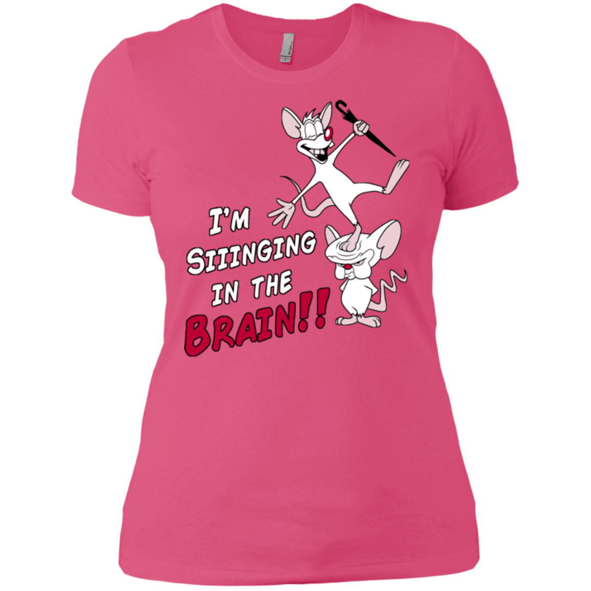 T-Shirts Hot Pink / X-Small Singing In The Brain Women's Premium T-Shirt