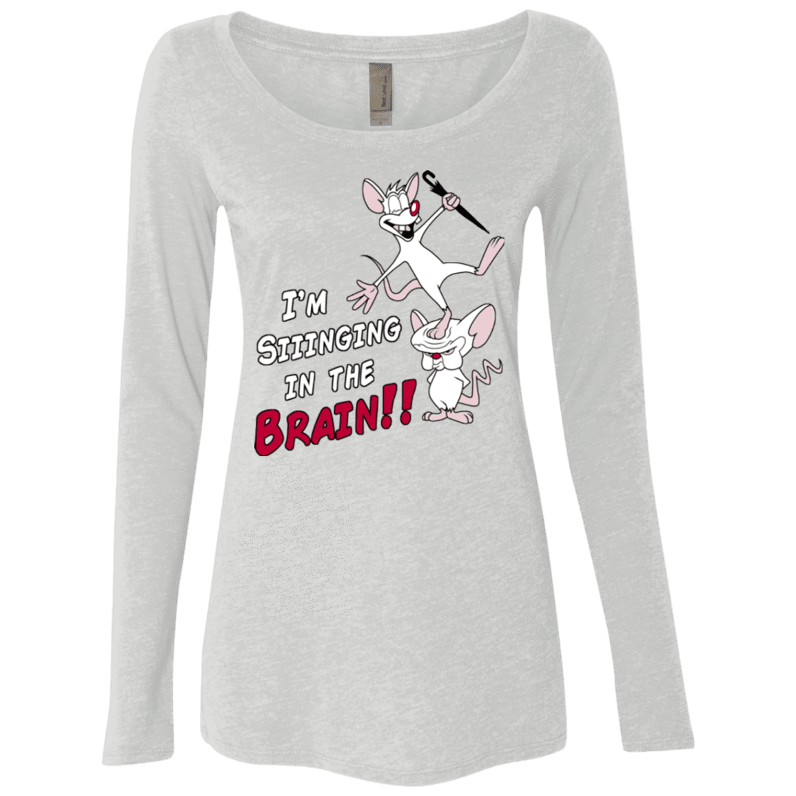 T-Shirts Heather White / S Singing In The Brain Women's Triblend Long Sleeve Shirt