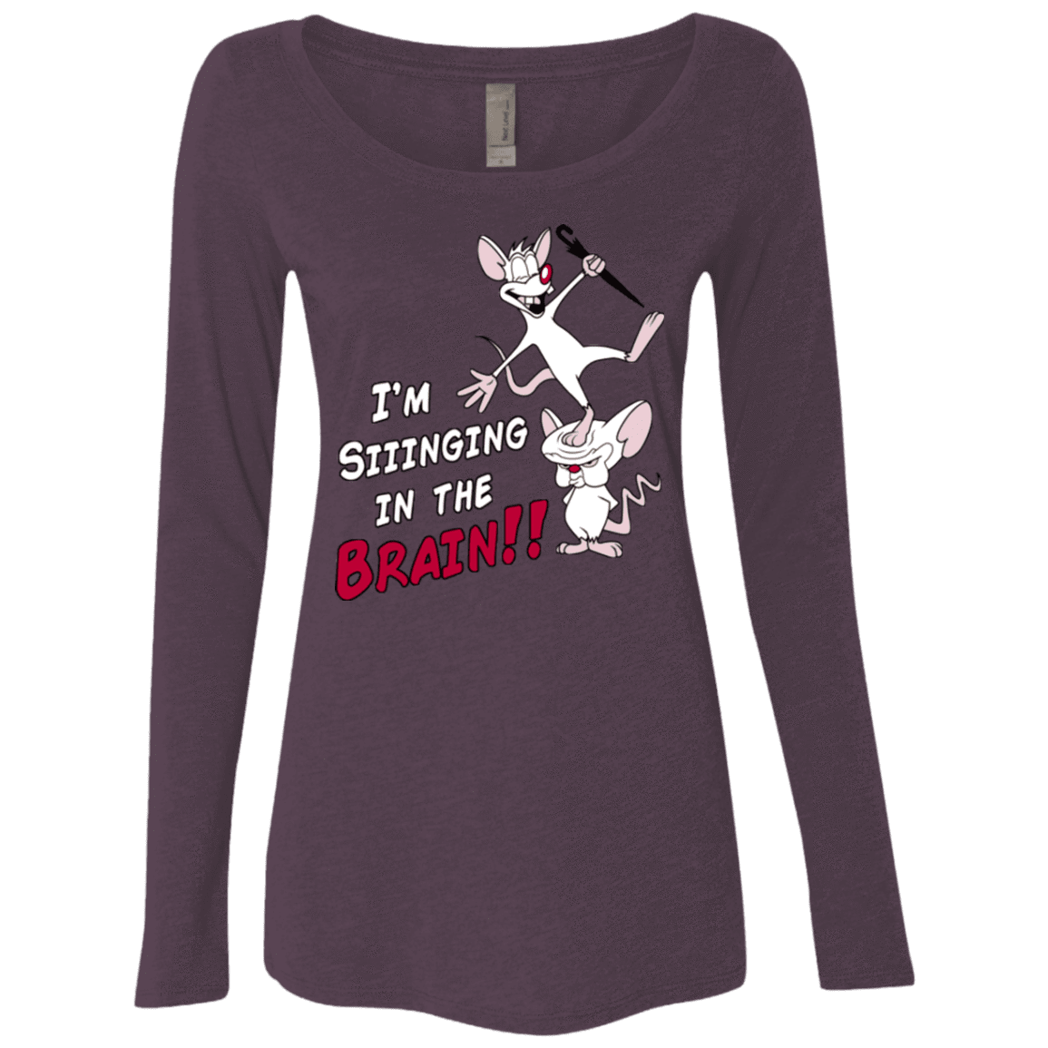 T-Shirts Vintage Purple / S Singing In The Brain Women's Triblend Long Sleeve Shirt