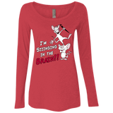 T-Shirts Vintage Red / S Singing In The Brain Women's Triblend Long Sleeve Shirt