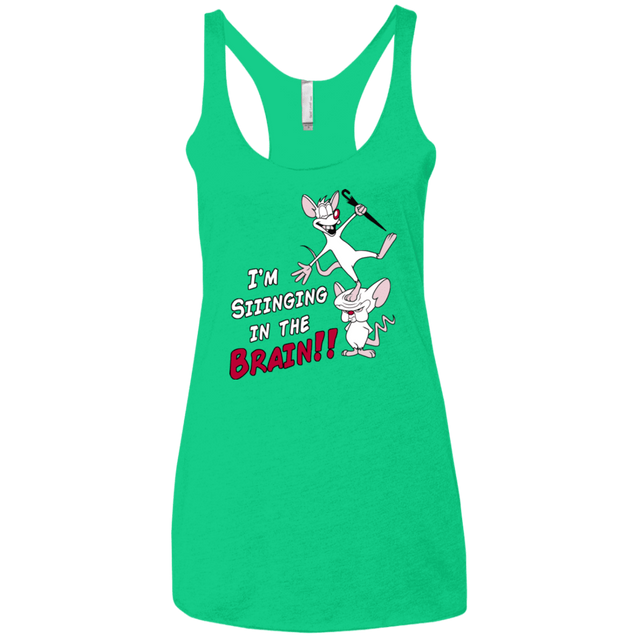 T-Shirts Envy / X-Small Singing In The Brain Women's Triblend Racerback Tank