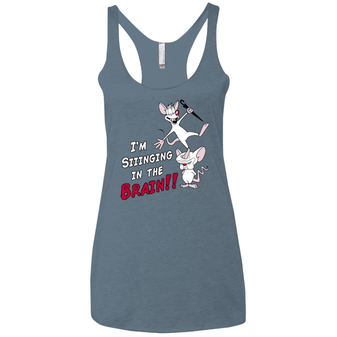 T-Shirts Indigo / X-Small Singing In The Brain Women's Triblend Racerback Tank