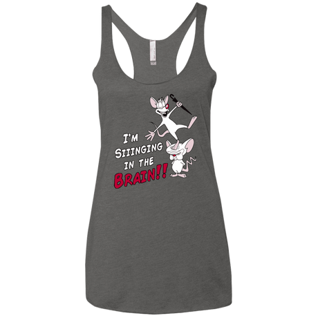 T-Shirts Premium Heather / X-Small Singing In The Brain Women's Triblend Racerback Tank