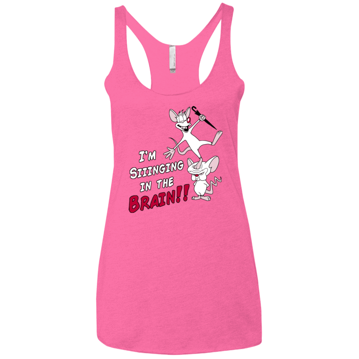 T-Shirts Vintage Pink / X-Small Singing In The Brain Women's Triblend Racerback Tank