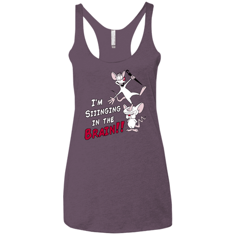 T-Shirts Vintage Purple / X-Small Singing In The Brain Women's Triblend Racerback Tank