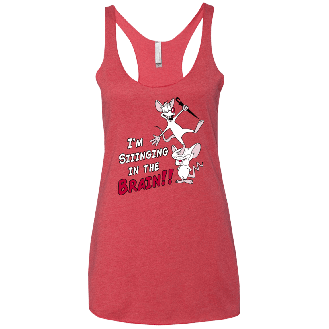 T-Shirts Vintage Red / X-Small Singing In The Brain Women's Triblend Racerback Tank