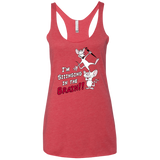 T-Shirts Vintage Red / X-Small Singing In The Brain Women's Triblend Racerback Tank