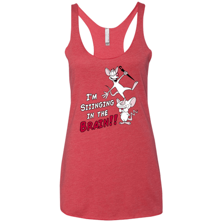 T-Shirts Vintage Red / X-Small Singing In The Brain Women's Triblend Racerback Tank