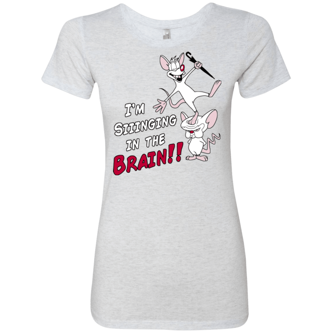T-Shirts Heather White / S Singing In The Brain Women's Triblend T-Shirt